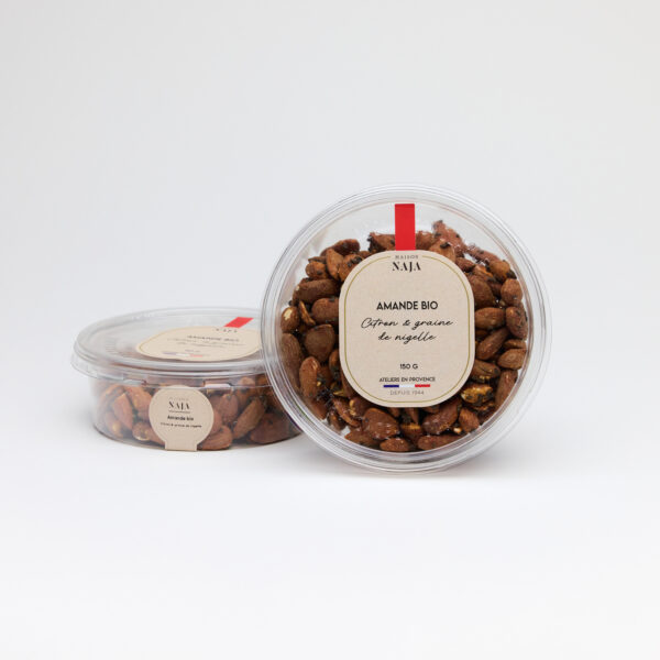 Amande bio citron & graine de nigelle - Petite barquette 150g_