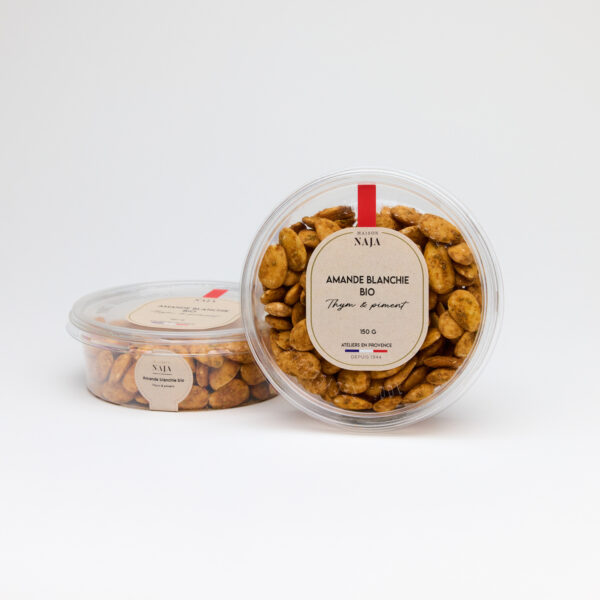 Amande bio thym & piment - Petite barquette 150g_