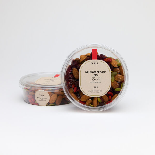 Mélange Sportif fruits secs bio tyrol nature - Petite barquette 150g_