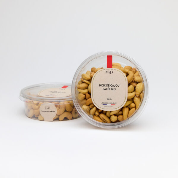 Noix de cajou bio grillée salée - Petite barquette 150g_