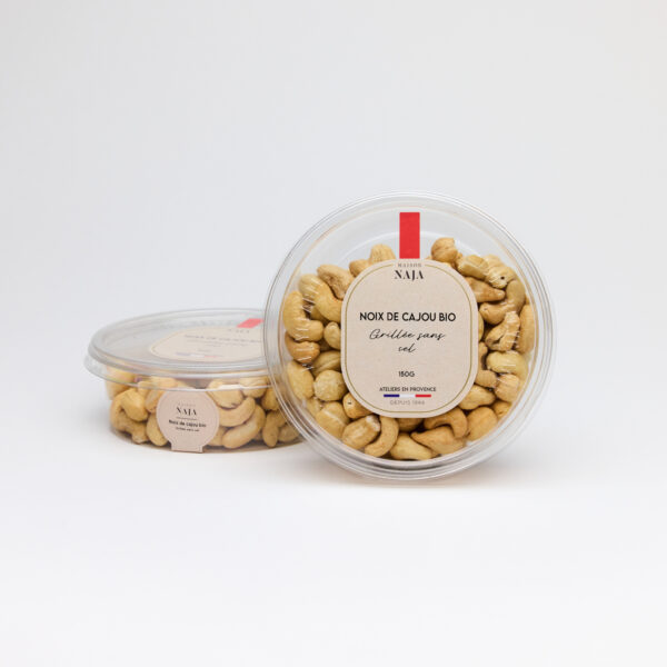 Noix de cajou bio grillée sans sel - Petite barquette 150g_