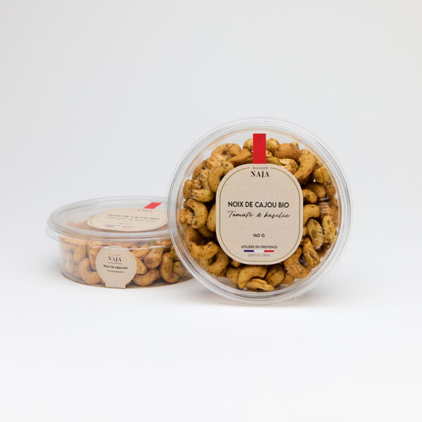 Noix de cajou bio tomate & basilic - Petite barquette 140g_