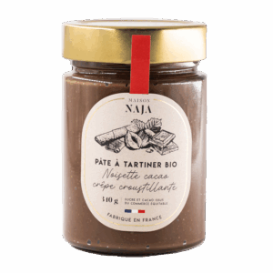 Pâte à tartiner noisette cacao crêpe croustillante