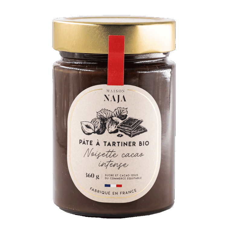 Pâte à tartiner noisette cacao intense