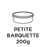 Petite barquette 200g