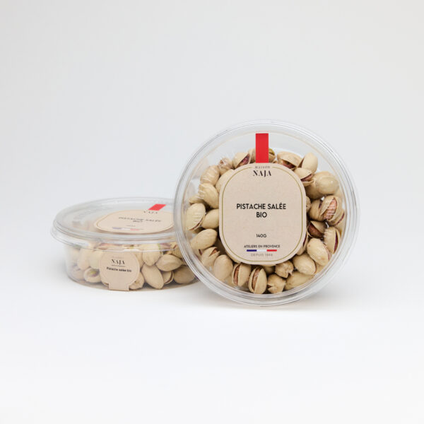 Pistache coque bio grillée salée - Petite barquette 140g_