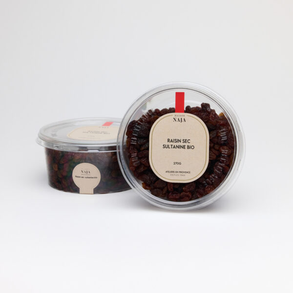 Raisin sultanine bio - Grande barquette 270g_