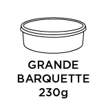 Grande barquette 230g