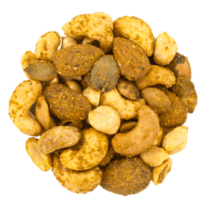 melange arachide, noix de cajou, amande, graine de tournesol*, curry Madras