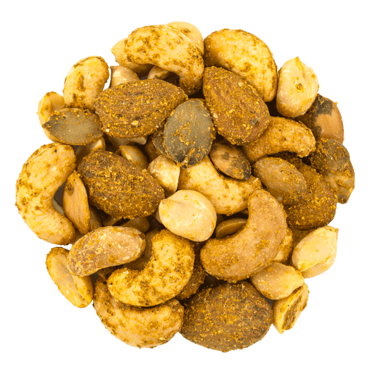 melange arachide, noix de cajou, amande, graine de tournesol*, curry Madras