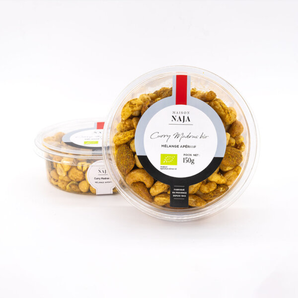 Mélange fruits secs au curry