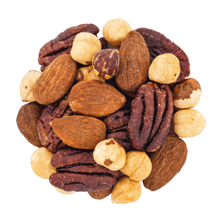melange grillé sans sel trois noix bio amande, noisette, noix de pécan