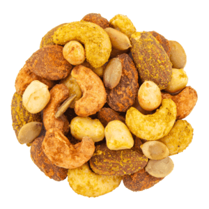 melange tarapaca arachide, amande, noix de cajou, graine de citrouille, sel, curry
