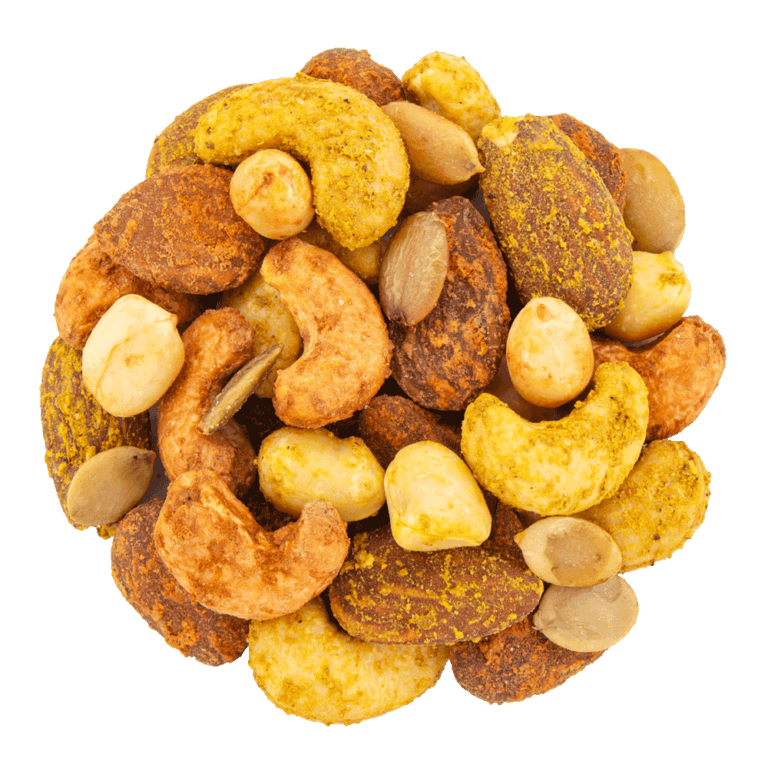 melange tarapaca arachide, amande, noix de cajou, graine de citrouille, sel, curry