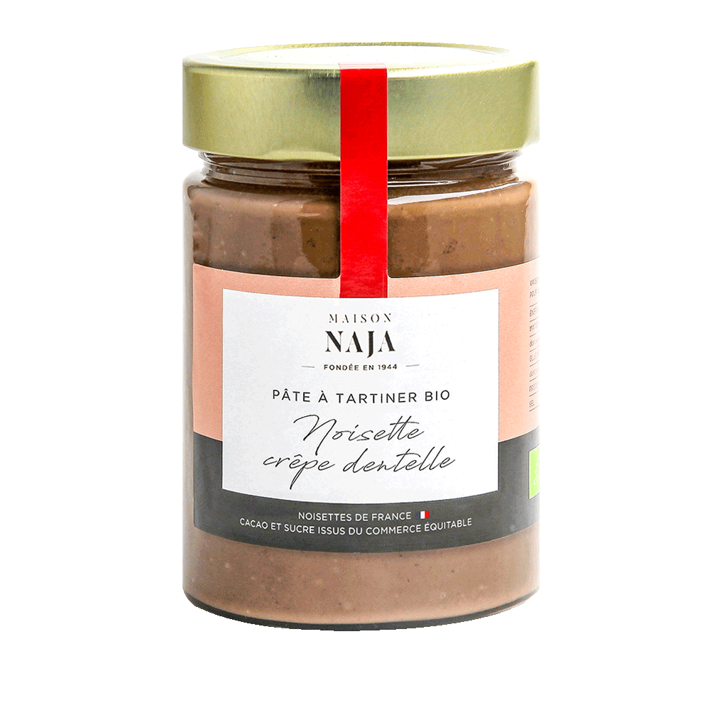 pate à tartiner crepe dentelle gout noisette chocolat
