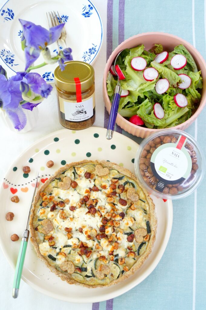Quiche courgettes noisettes Maison Naja