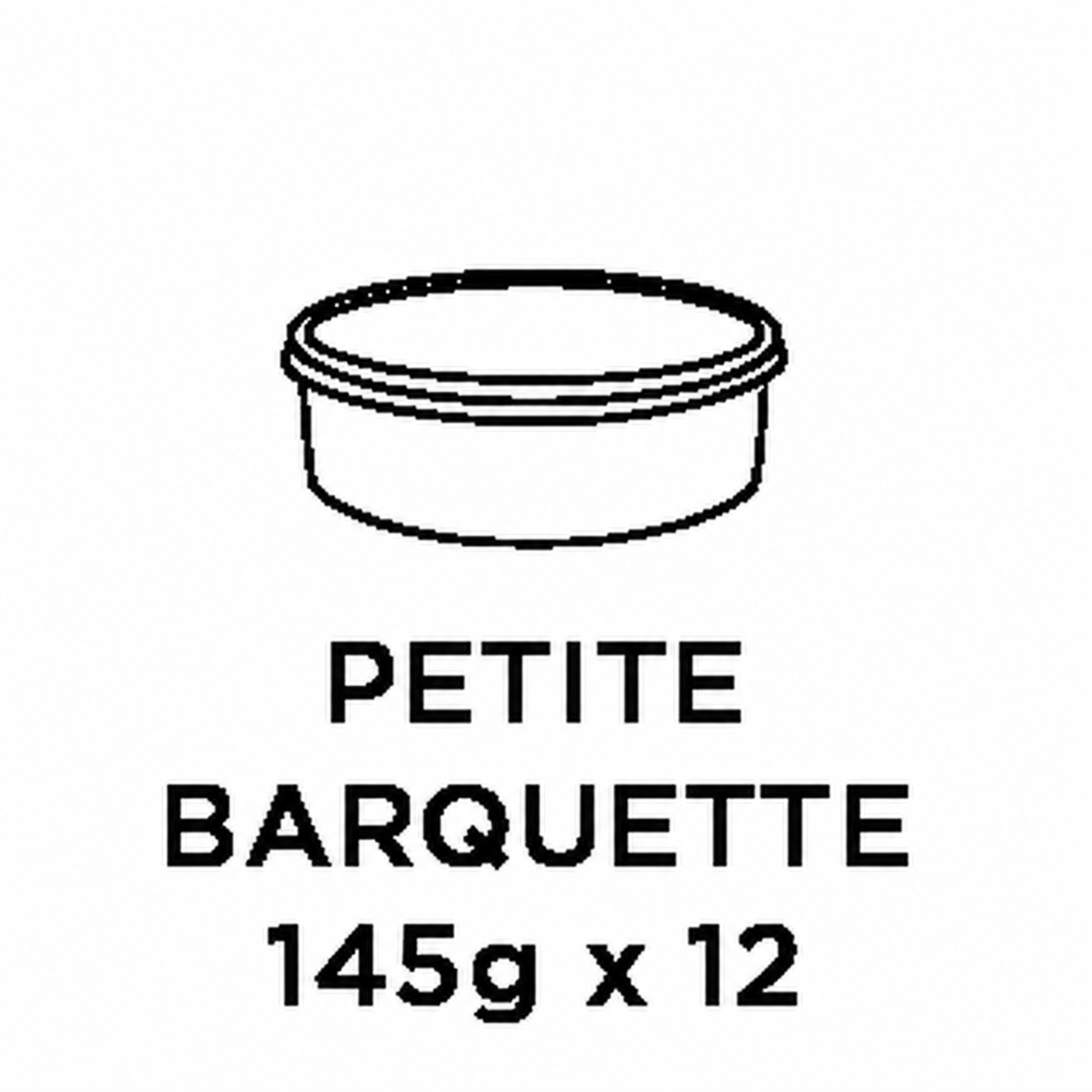 Un carton de 12 barquettes de 145g