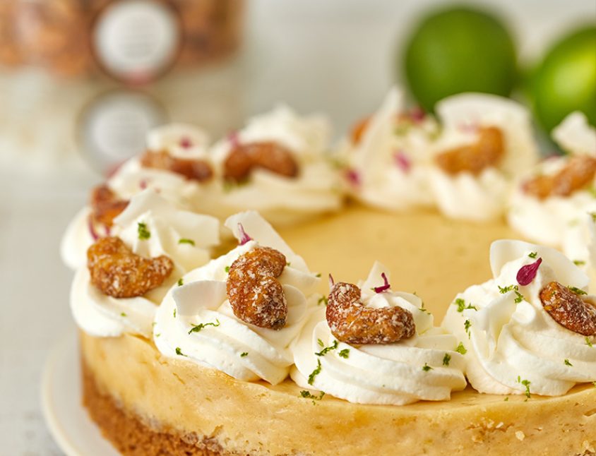 Key lime pie noix de cajou caramélisée coco