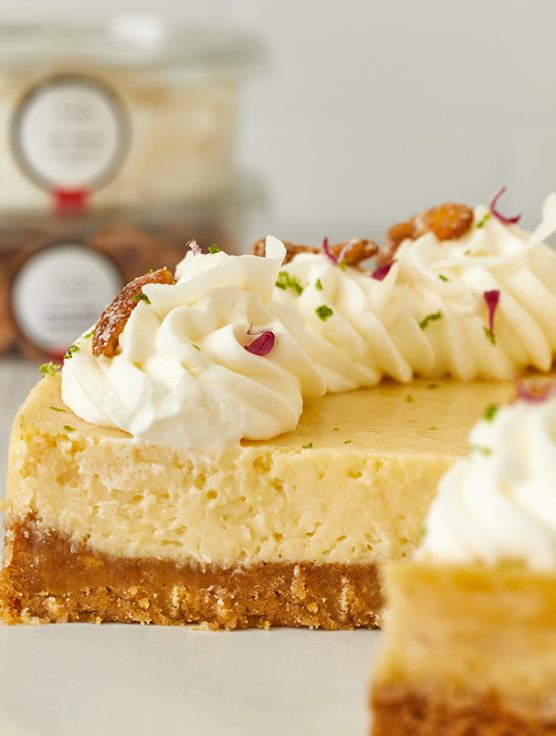Key lime pie noix de cajou caramélisée coco Maison Naja