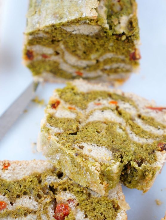Cake marbré au matcha