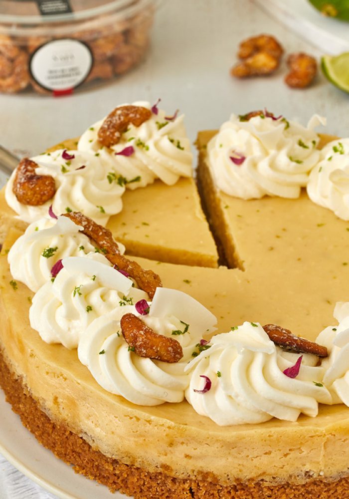 Key lime pie noix de cajou caramélisée coco