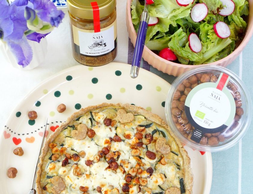 Quiche courgettes noisettes Maison Naja
